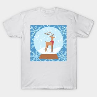 Reindeer Snowglobe T-Shirt